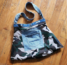 Load image into Gallery viewer, Denim Camo Reversible Bag
