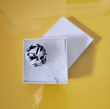 Load image into Gallery viewer, B&amp;W Stripes Pin
