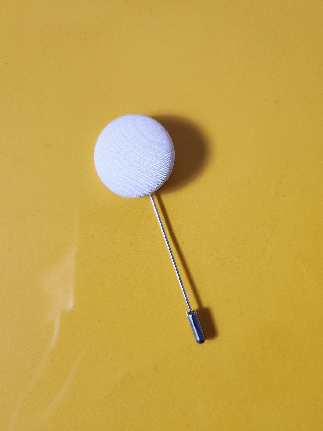 White Lapel Pin