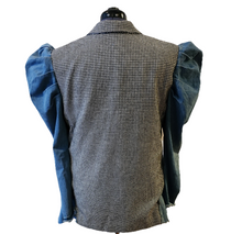 Load image into Gallery viewer, HOUNDSTOOTH DENIM BLAZER
