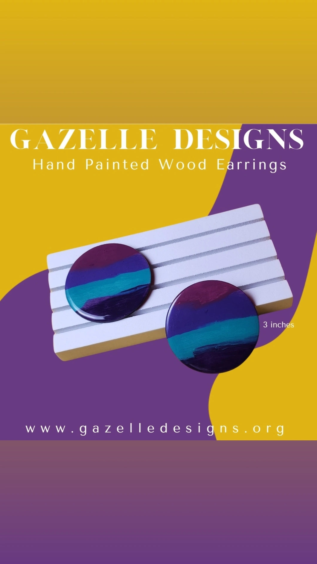 Mixd Berri Hand Painted Earrings