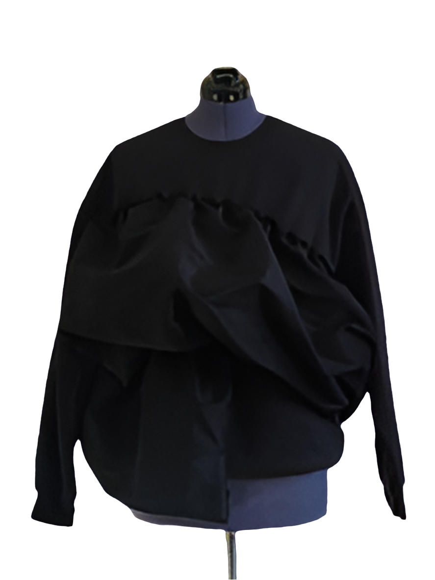 Cascading Ruffle Sweatshirt